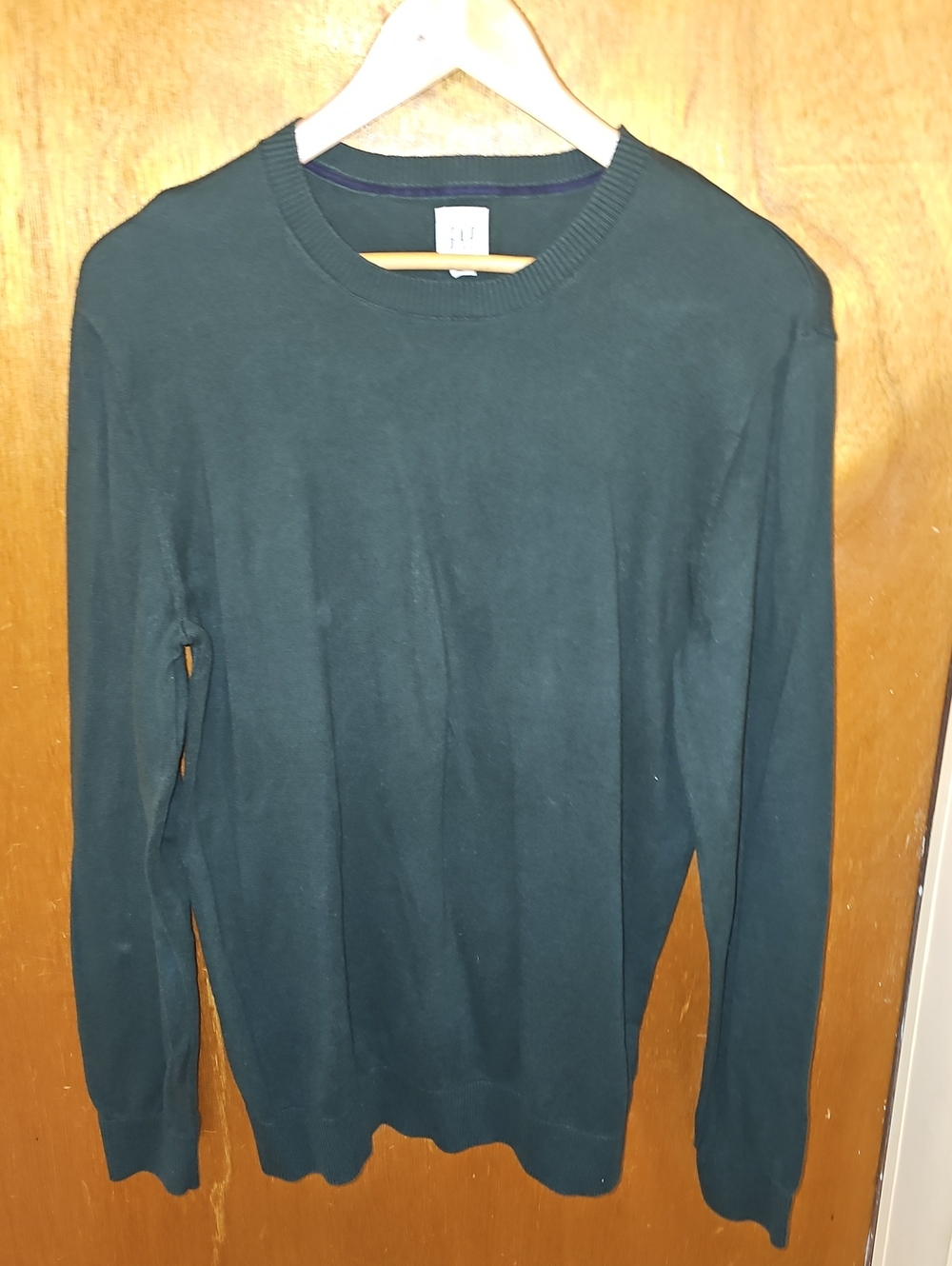 GAP Men's Crewneck Sweater in Forest Green